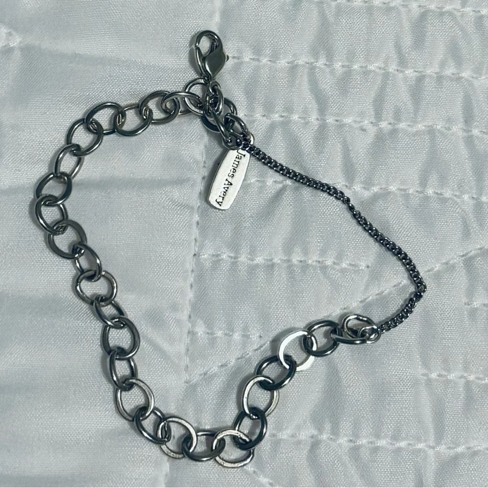 James Avery Forged Link Charm Bracelet Small - NEVER WORN - Picture 5 of 11